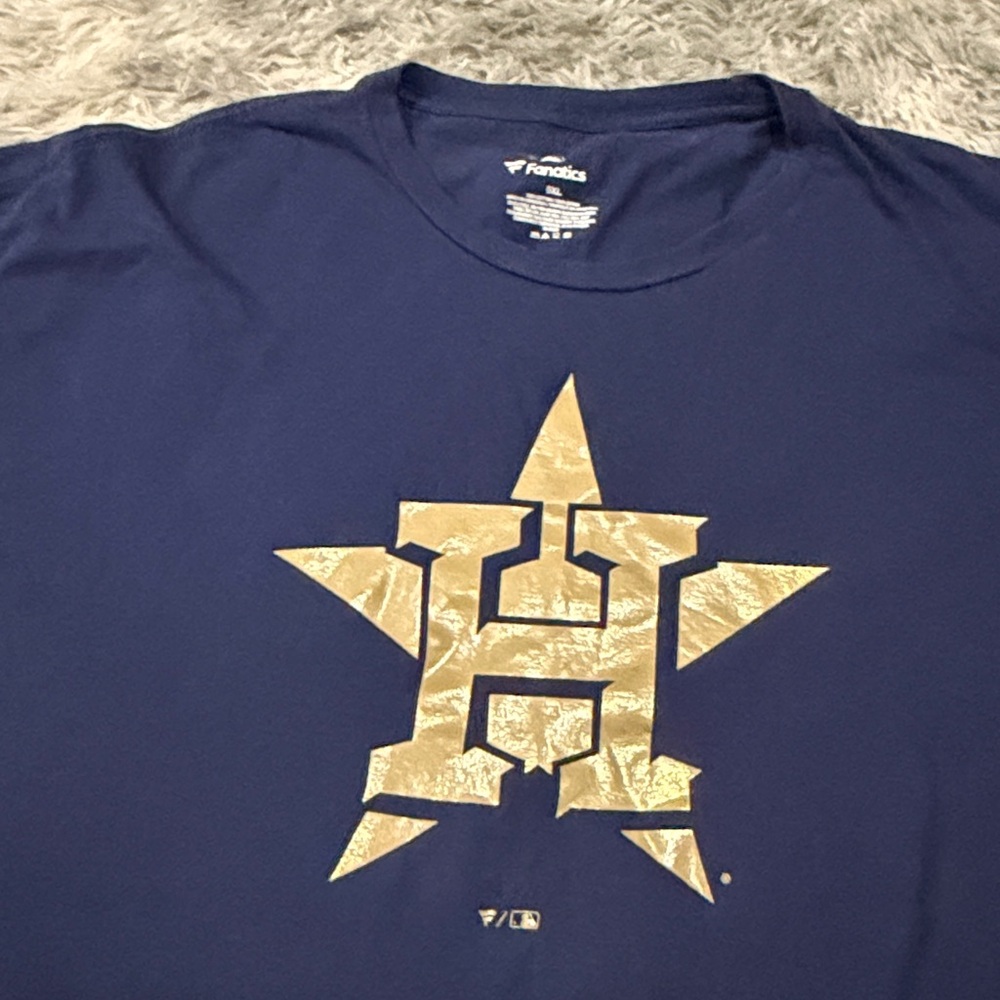 Houston Astros shirt 5XL Mens blue Fanatics - Picture 2 of 3